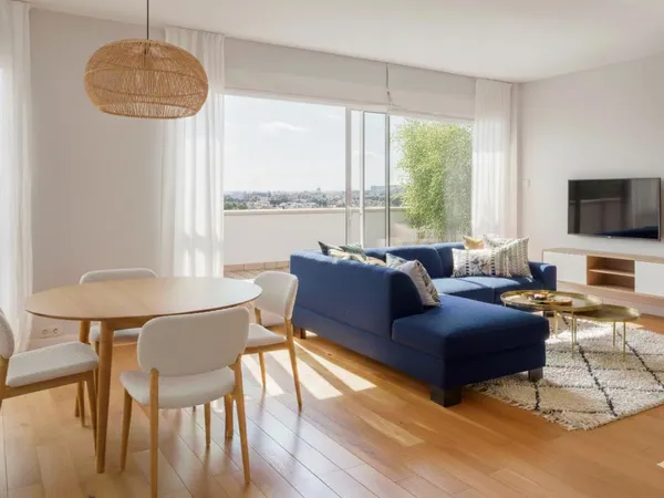 **4 PIECES VUE JARDIN + BALCON + PARKING + Proche Gare