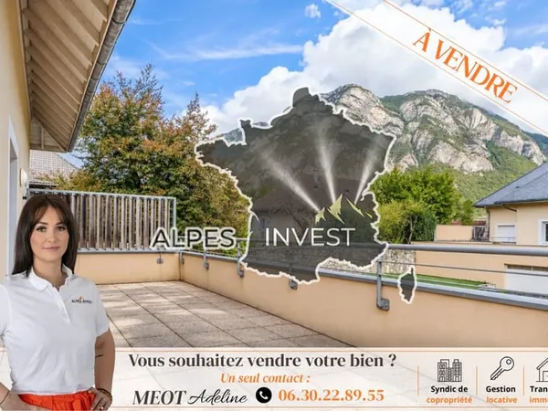 JOLIE T3 DUPLEX AVEC SPACIEUSE TERRASSE DE 38,80 M2, CAVE ET