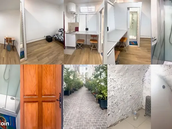Studio 13 m² avec cave 10 m² - RDC - Passage arboré au calme