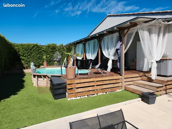 ​SUPERBE AFFAIRE Maison 113m² plain-pied (2017) avec piscine & panneaux solaires — Saint-Chaptes (31