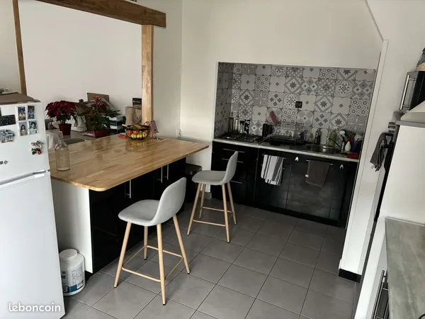 Maison de ville meublée 80 m² - 3 chambres - Garage - Climatisation Daikin neuve - Albias