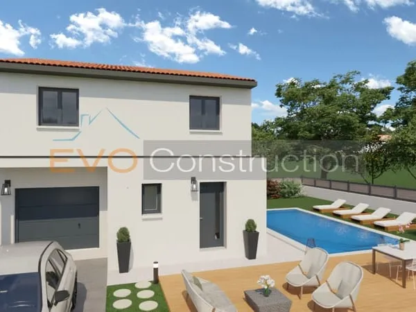 A Tresserre, villa T5 avec garage et jardin sur une parcelle de 332m²