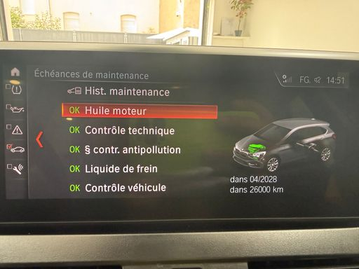 BMW Serie 2 Active Tourer 225xe 224 Plug in Hybrid BVA - Luxe – 2019 – 79972 km – Hybride rechargeable – Boîte Automatique — photo 3