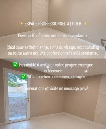 Bureau et espace de travail Location Le Pontet  10m² 600€