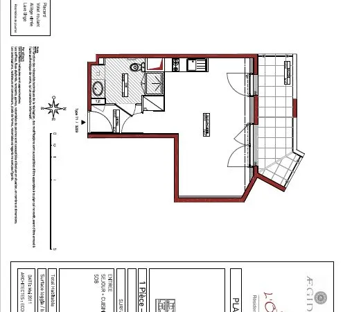 Studio meublé 29m² LMNP - Rennes La Courrouze (Résidence Domitys)
