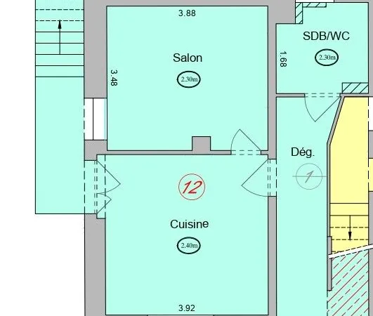 THONON - Local professionnel / bureaux 40 m² + parking - vendu loué