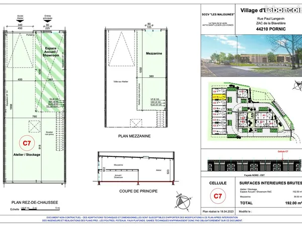 LOCAL COMMERCIAL 192m2 - PORNIC - LA BLAVETIERE