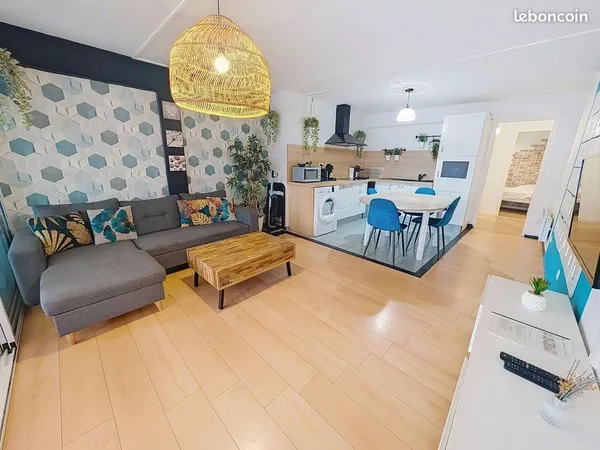T2 meublé de tourisme 50 m² Saint-Sernin, rendement brut 29 %, vente directe sans agence