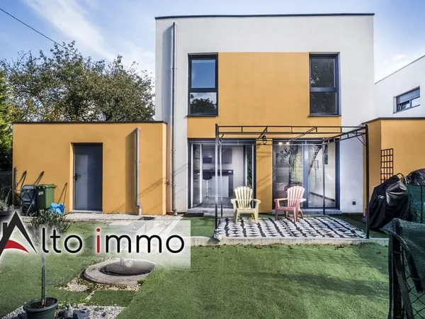 Maison à toit plat de 98,90 m2 sous garantie décennale