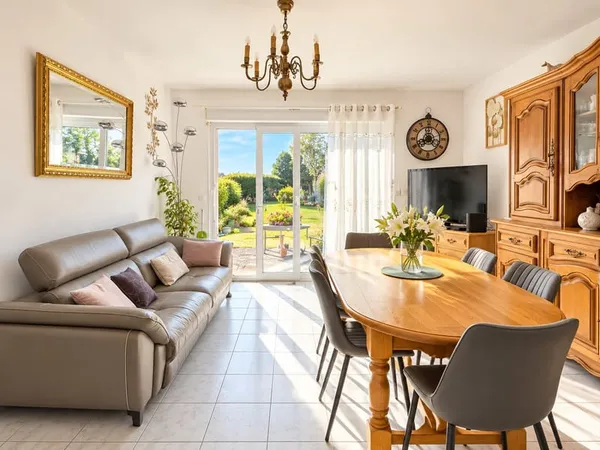BEAU PAVILLON HABITABLE DE PLAIN PIED EN RETRAIT DE RUE AVEC