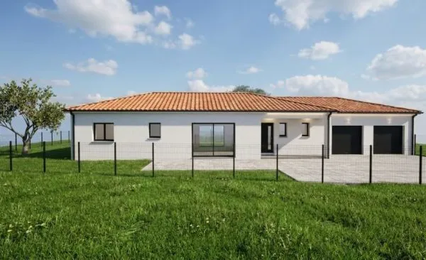 Maison contemporaine neuve de 140 m² avec 4 c...