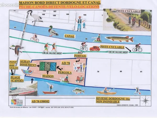 Site remarquable bord de riviere et canal