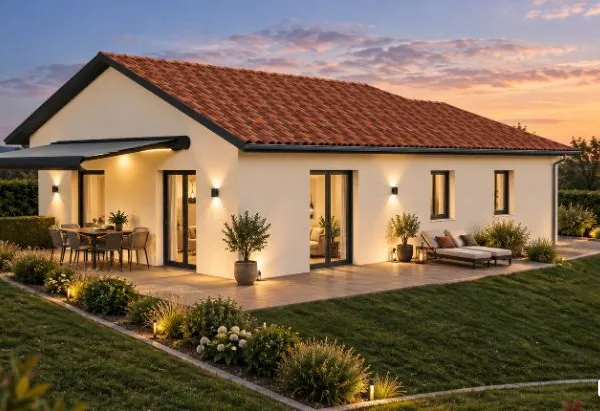 Projet de construction d'une maison 76 m² avec terrain à PARMILIEU (38)