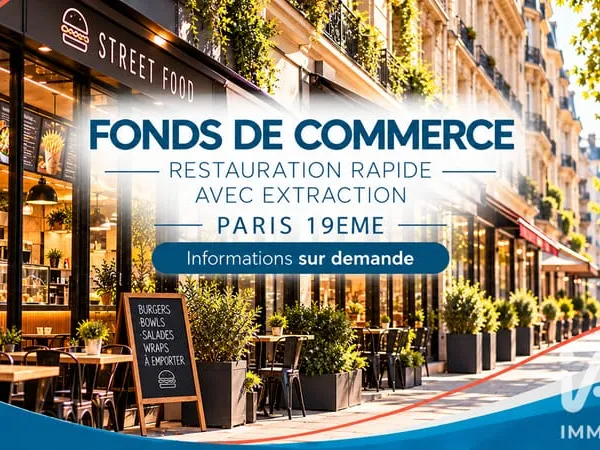 Fonds de commerce 1 pièce 105 m²