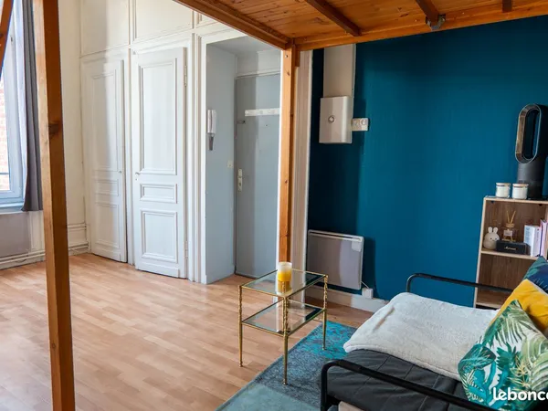 Vends studio lumineux Lille centre 22m2 + 5m2