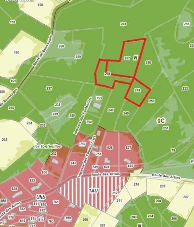 Vente d'un terrain à Nadaillac (24590) - Secteur « Coudonniers »
