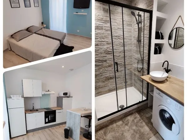 Appartement meublé 22m2 entièrement refait à neuf - secteur gare SNCF