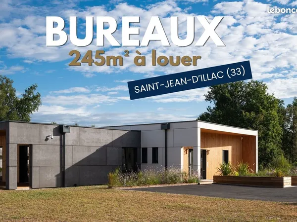 Bureaux 245 m² - 14 parkings - Saint-Jean-d'Illac / Mérignac