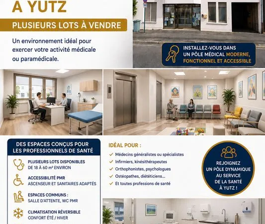 Local professionnel au sein d'un nouveau pôle médical à yutz