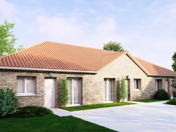 A TETEGHEM - MAISON NEUVE SEMI-INDIVIDUELLE PLAIN PIED ! "ON POSE LES MEUBLES..." A 15 MN DU CENTRE 