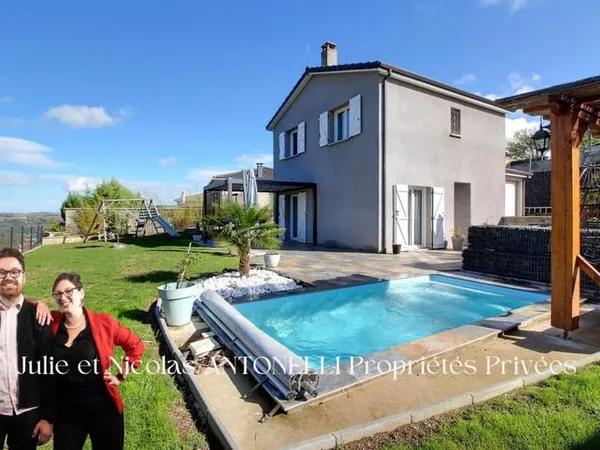 FIRMINY 42700 Maison 87m² habitables 3 chambres Garage sur 731m² de terrain avec PISCINE