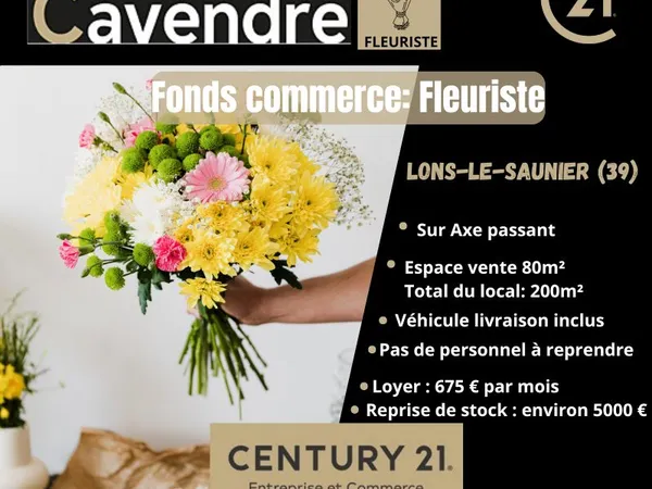Fonds de commerce 200 m² LONS LE SAUNIER