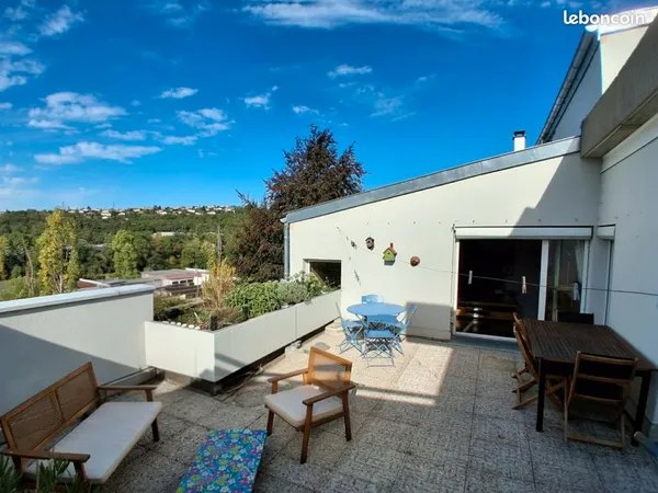 T4 85 m² + terrasse 35 m² | Vue nature sans vis-à-vis | 3 ch