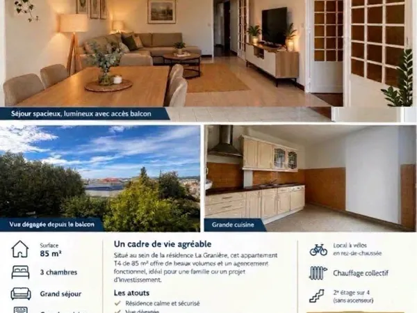 T4 85m2 avec vue dégagée
