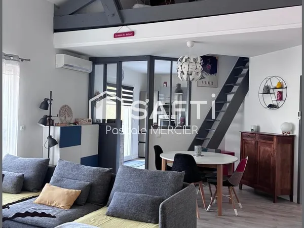 Appartement de charme, 104 m² au sol, 78 m² Carrez / Garage / Terrasse / Dernier étage