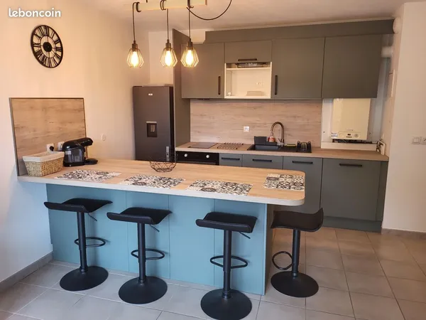 Location appartement t3 meuble avec jardin
