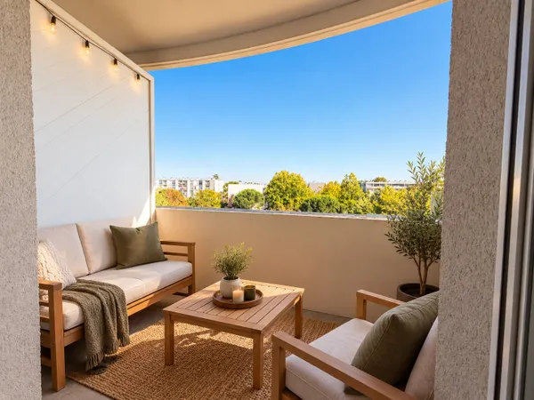 Studio 1 pièce - 23,94 m² avec balcon - CENON (33150)