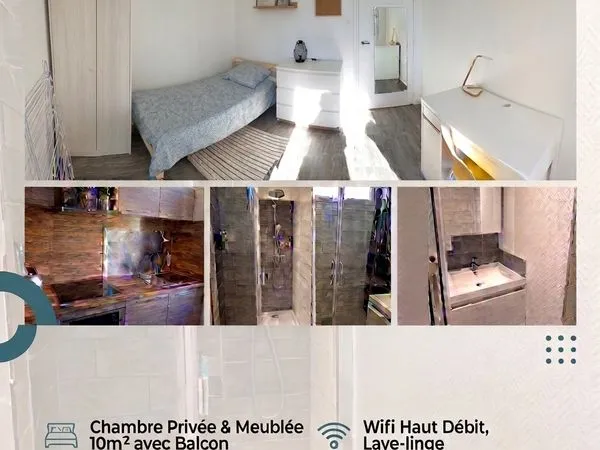 Chambre en colocation, 420 tout confort, Rennes 2, Métro, Fac, Internet, parking