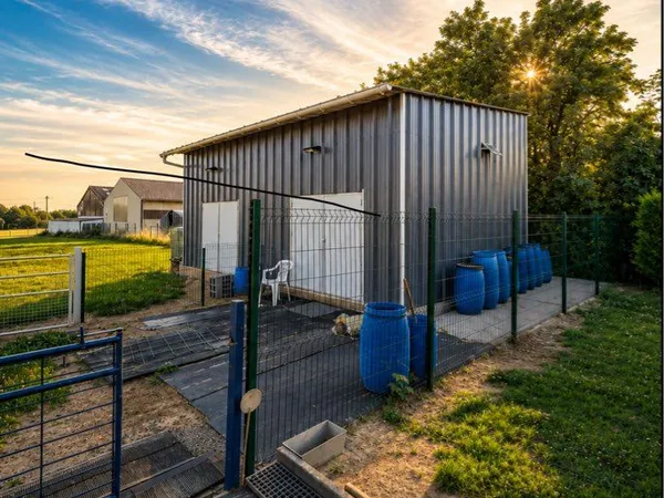 Ensemble agricole 3 000 m² — 2 bâtiments + garage indépendant
