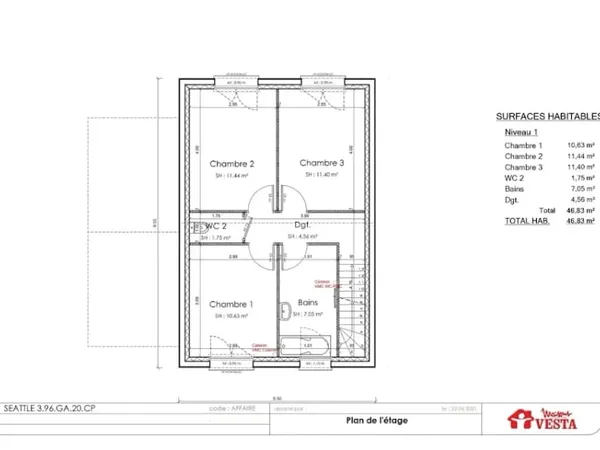 Maison neuve 5 pièces 96 m²