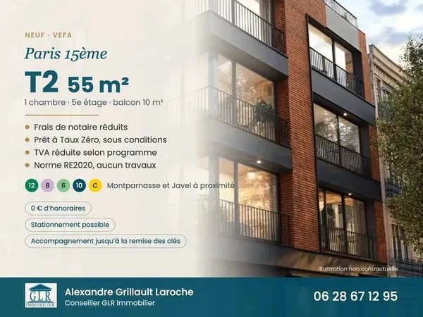 Appartement 2 pièces 55 m²