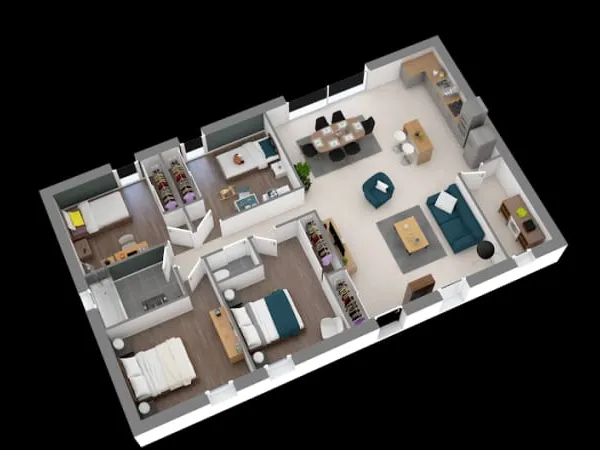 Maison neuve 5 pièces 100 m²