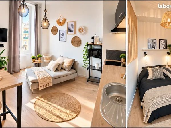 T1 bis meublé 25 m² rénové - Vienne 38200 - disponible 14/10