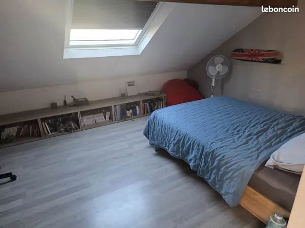 Chambre 13 m² avec climatisation réversible (chaud/froid) - Maison avec jardin - Bords de Marne - 56