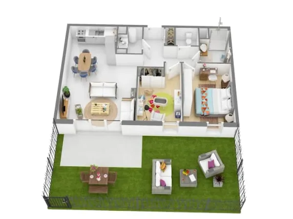 Appartement 3 pièces 65 m²