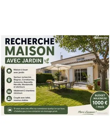 Maison Location Toulouse 4p 80m² 991€
