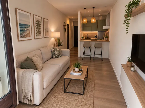 ANGLET - Studio avec balcon , cave et parking