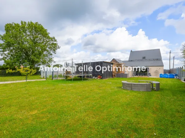Catillon sur Sambre 59360 - Maison individuelle de 4 chambres avec garage & jardin sur 2000m²