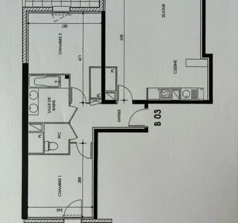 T3 lumineux de 74,40 m² avec terrasses et parking - au pied du métro Ramonville-Saint-Agne