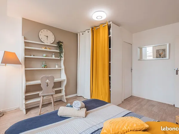 Studio F1 bis meublé Reims Gare / Centre-ville - Bail 1 an