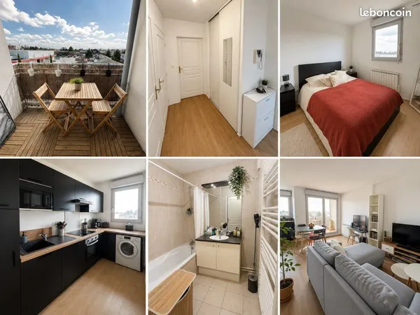Appartement T2 avec balcon dernier étage