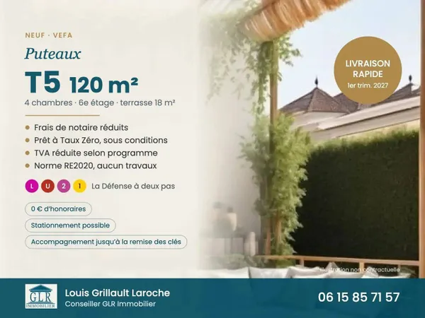 Appartement 5 pièces 120 m²