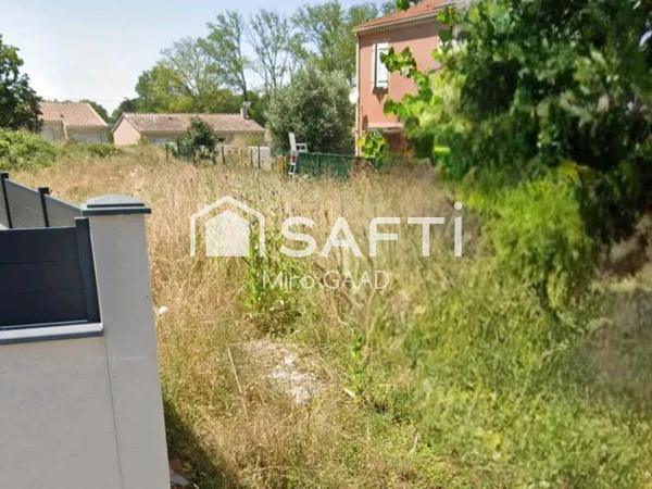 Terrain 400m2 viabilisé à bâtir au centre