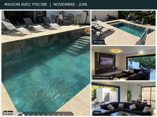Magnifique villa contemporaine meublée - Location de novembre à juin