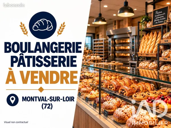 Boulangerie, pâtisserie 703 m² Montval-sur-Loir