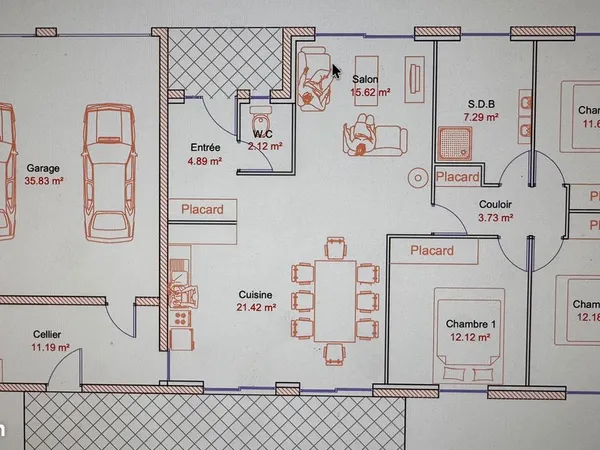 Maison Location Sébazac-Concourès 4p 140m² 1200€